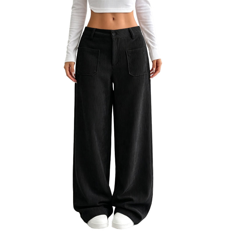 Irma - Soft-Touch Wide-Leg Trousers