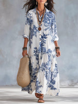 Galenisse - Breezy Button-Up Maxi Dress